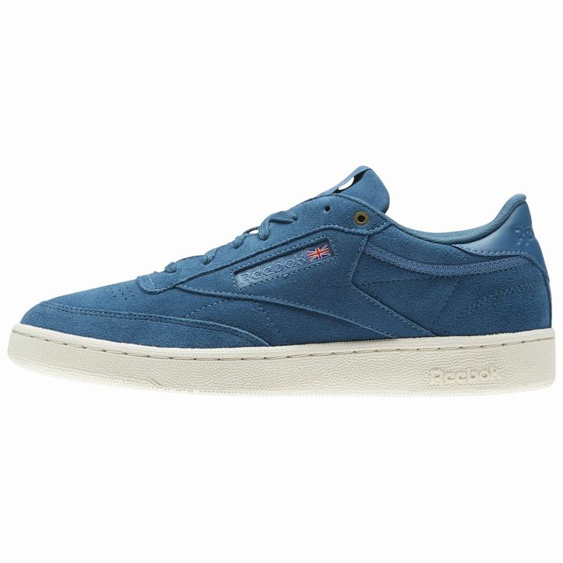 Tenisi Reebok Club C 85 Montana Cans Collaboration Barbati Albastri Romania AZ3689MR